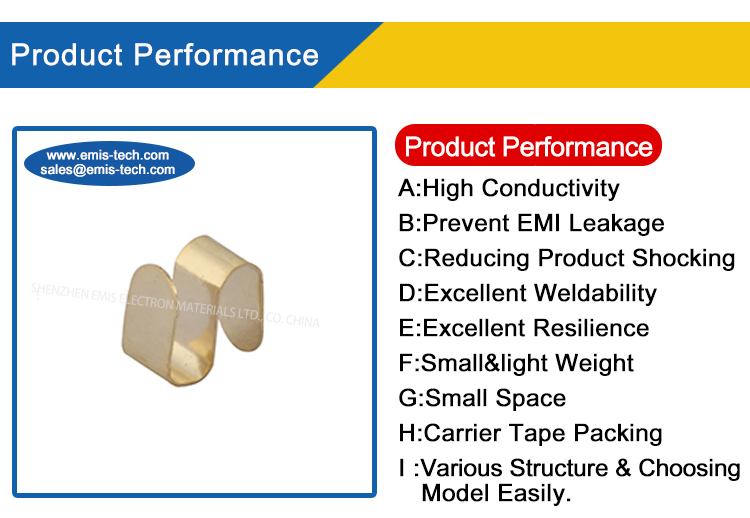 Factory Supply SMD BeCu Gold Plated Spring with Good Conductivity and Low Resistance