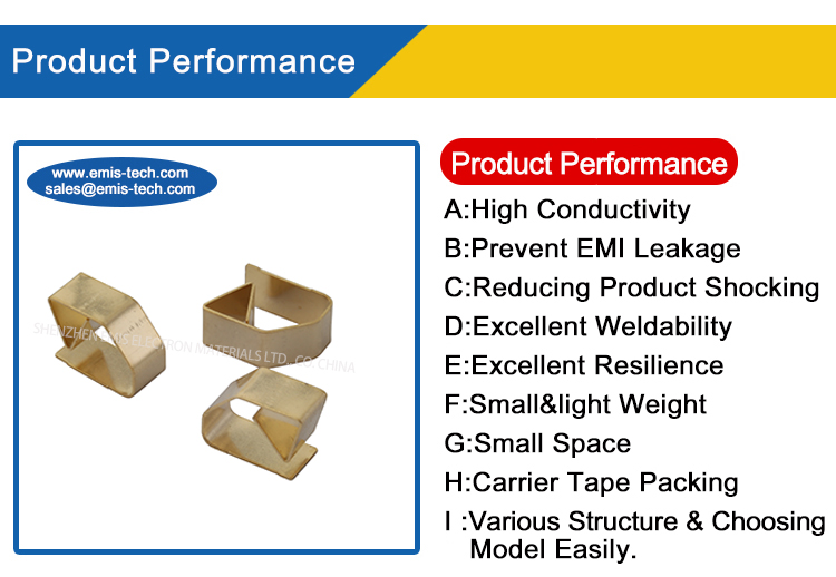 Fast Delivery SMD BeCu Spring for PCB Soft Board with Good Weldability and Carrier Tape Packing