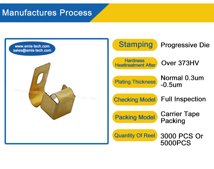 Factory Direct over 20 Items Standard Models for SMD BeCu Gold Plated Spring with Fast Delivery
