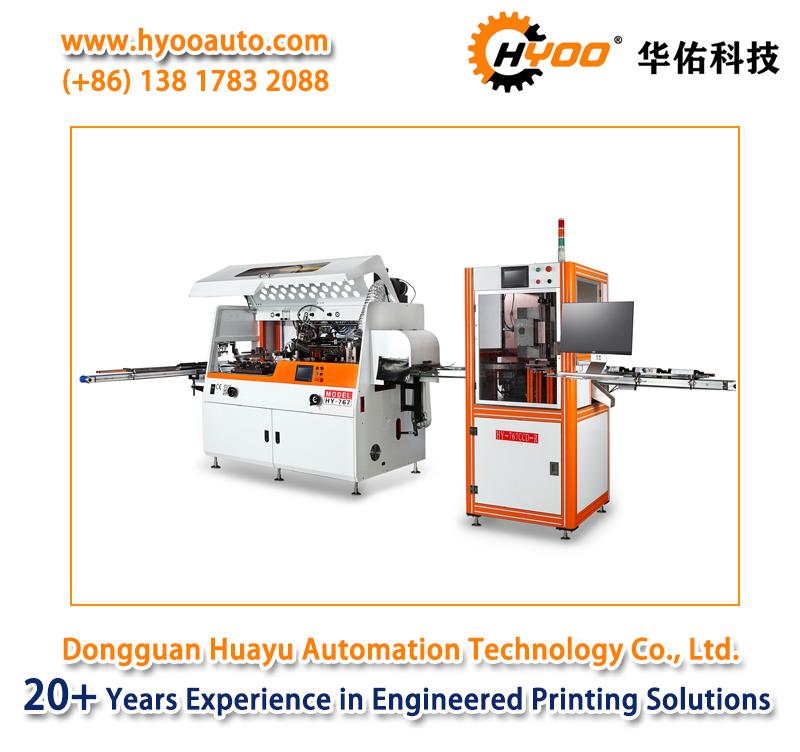 HYOO HY767CE CCD Automatic Screen Printing Machine CCD Visual Inspection Production Line