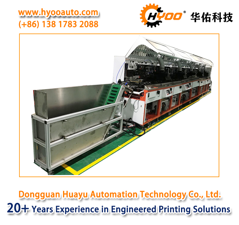 HYOO HY767S 2 To 6 Colors Automatic Silicone Sealant Printing Machine Silk Screen Printer