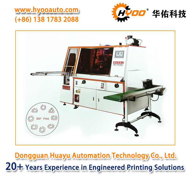 HYOO HY787CNC One Color Automatic Servo 360C Print Screen Printing Machine