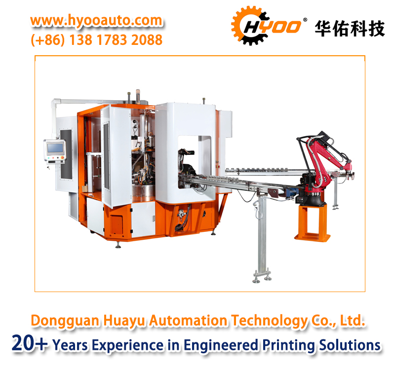 HYOO HYCNC106 Automatic Servo Single Color Screen Printing And UV Curing Production Line