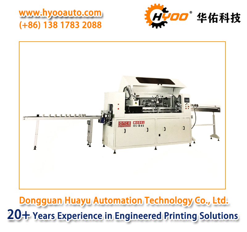 HYOO HYR45 Automatic Air Filter Or Oil Filter UV Screen Printing Machine