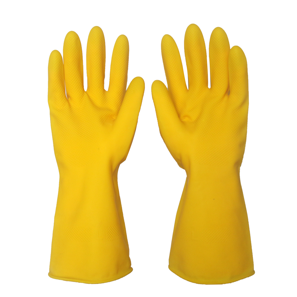 28g Manufacturer Yellow Gloves Household Latex Gloves for kitchen