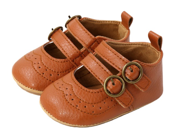 Babi Girl Shoe Walking Shoes NonSlip PU Buckle Strap Soft Sole Infant Children Casual Shoes DESIGN FASHION