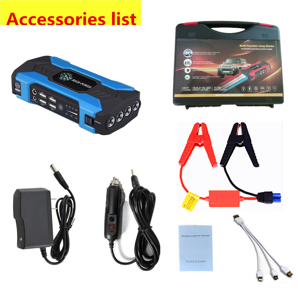 Car battery emergency start power portable jump starter