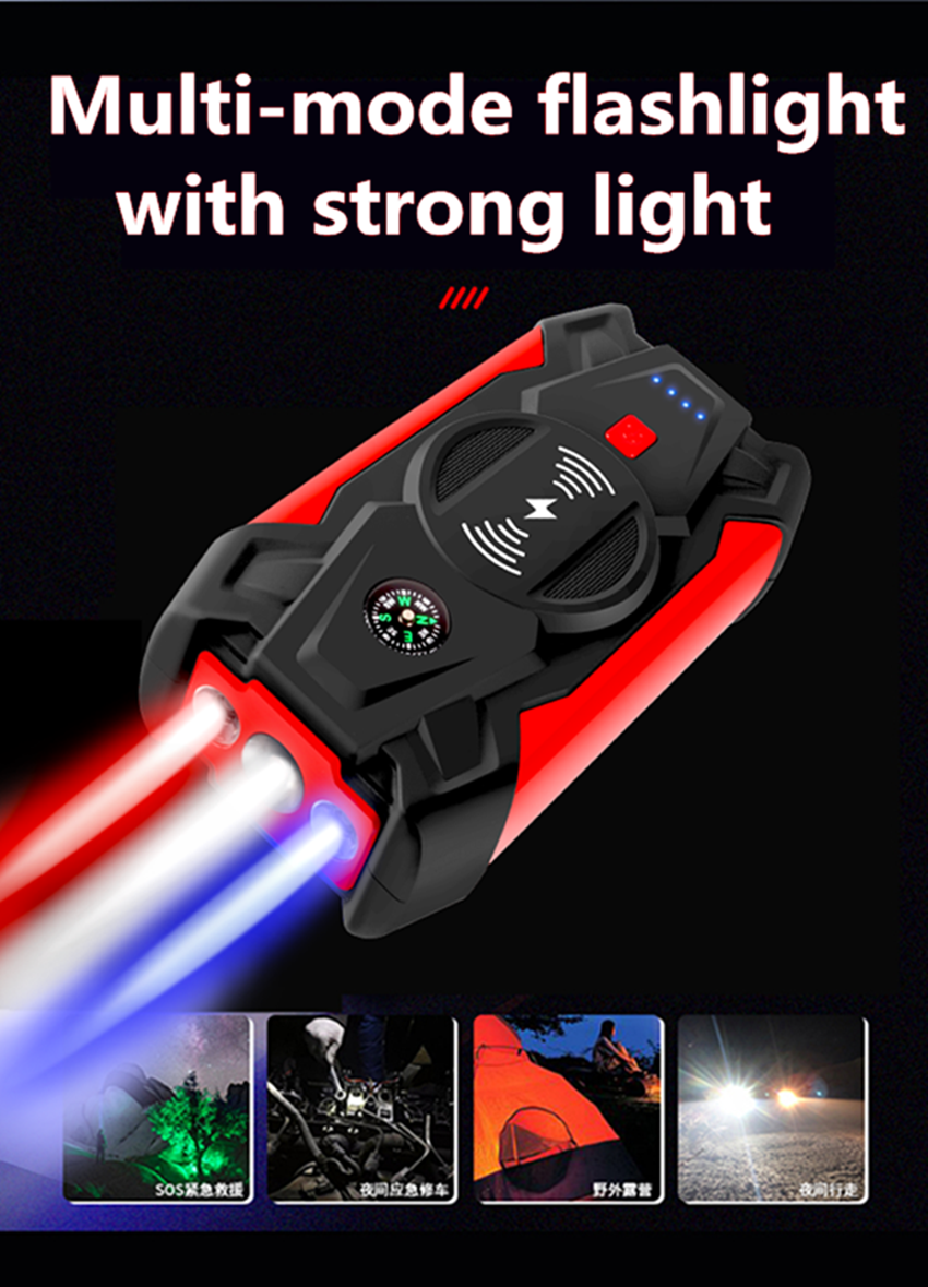 Car battery emergency start power jump starter multifunctional wireless charger