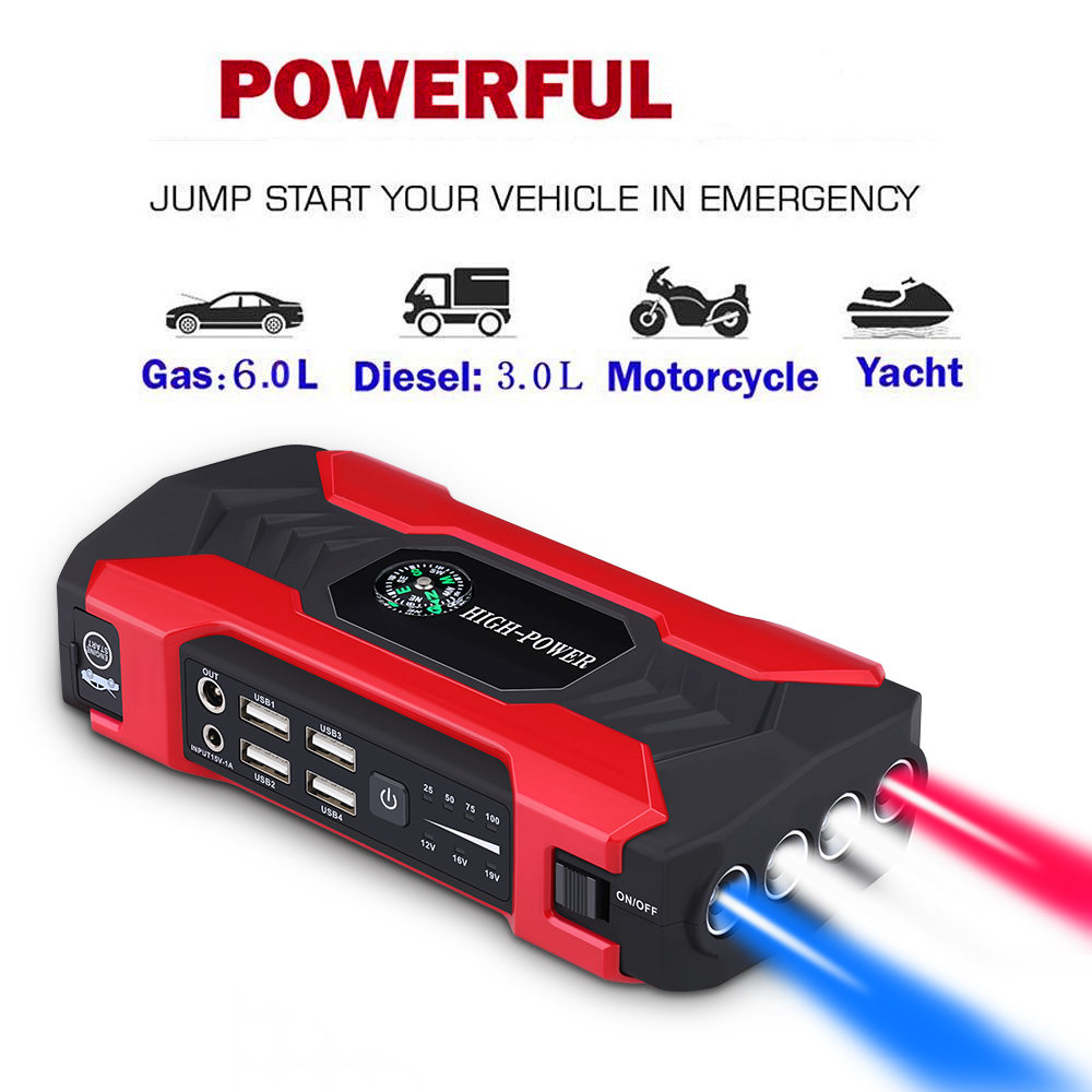 Car battery emergency start power jump starter multifunction