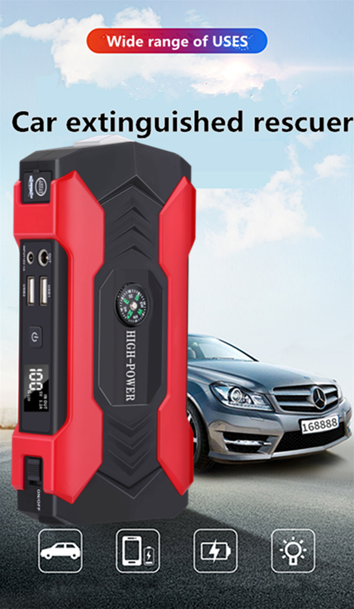 Car battery emergency start power portable jumper starter multifunction