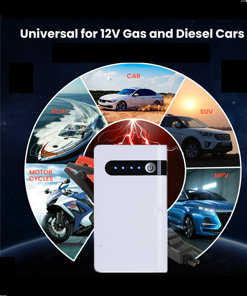 Car emergency start power portable battery jump starter multifunction