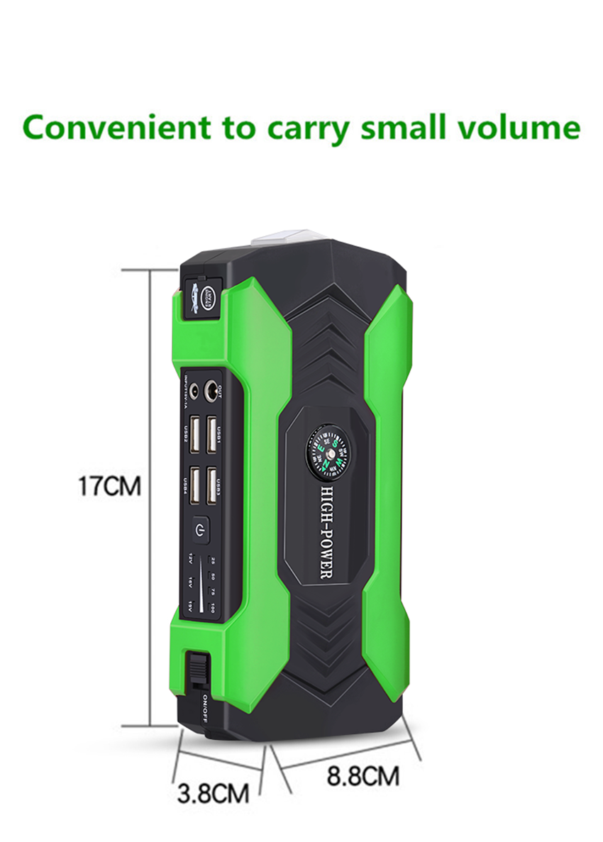 Car battery emergency start power portable jump starter multifunction