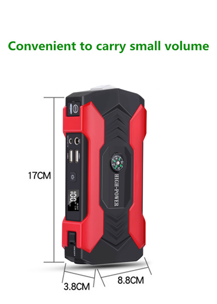 Car battery emergency start power portable jumper starter multifunction