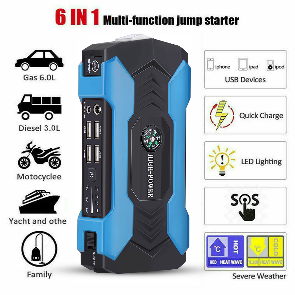 Car battery emergency start power portable jump starter
