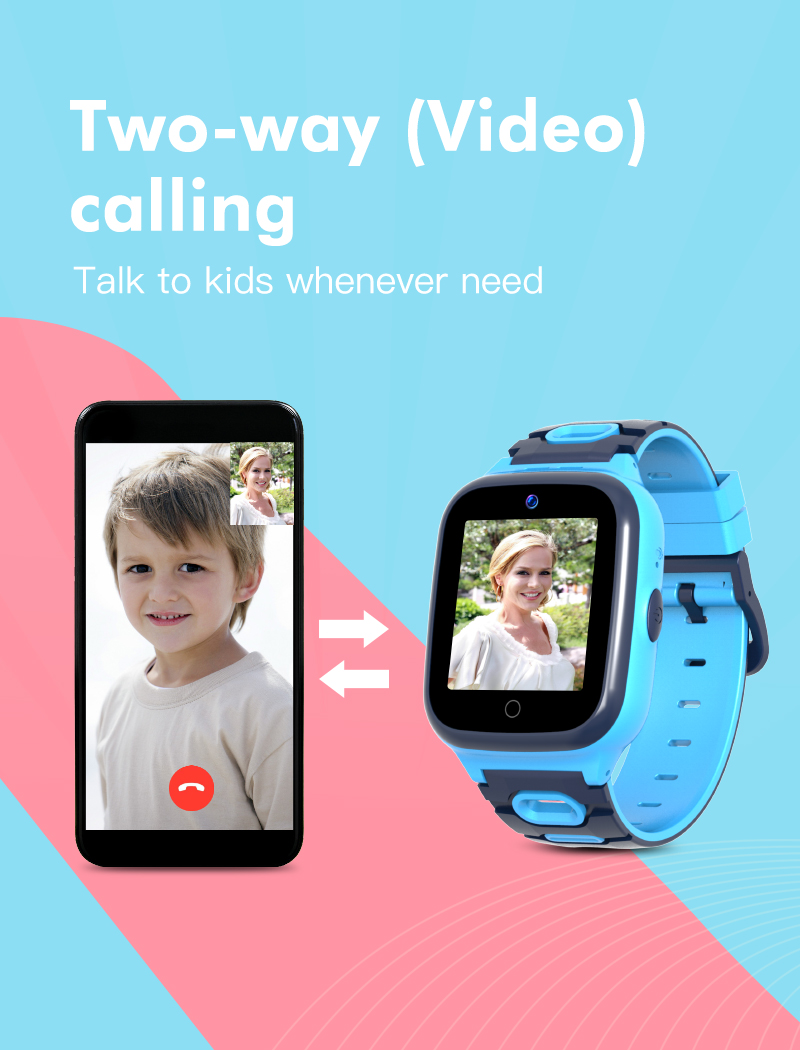 Asiapacific Version GPS 4G Kids Phone Watch Wifi LBS Position Voice Chat Smart Wristwatch for Children