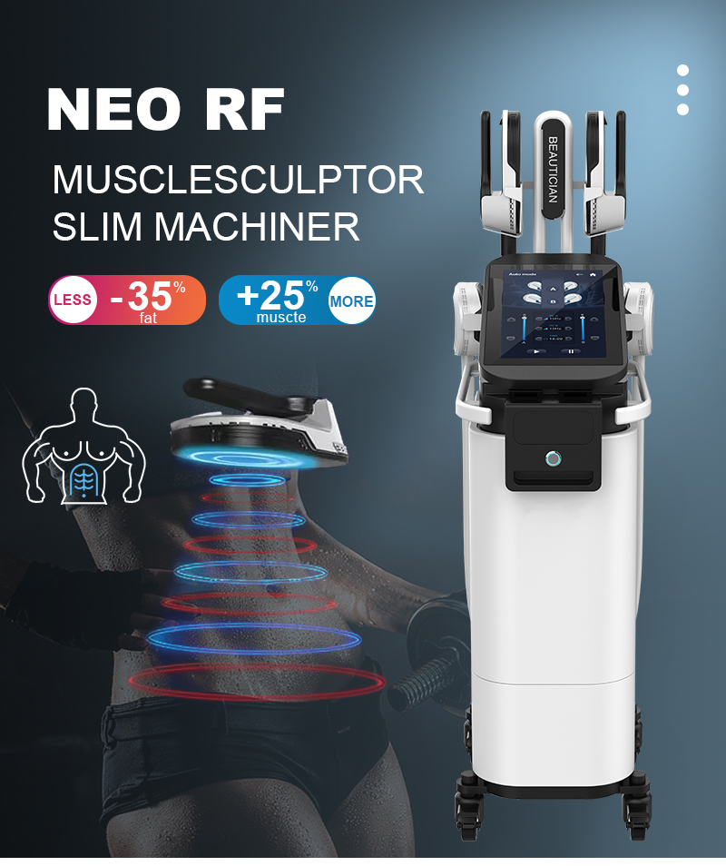 Aesthetics EMT Slimming Machine 4 Handles Body Sculpt EMSlim NEO with RF