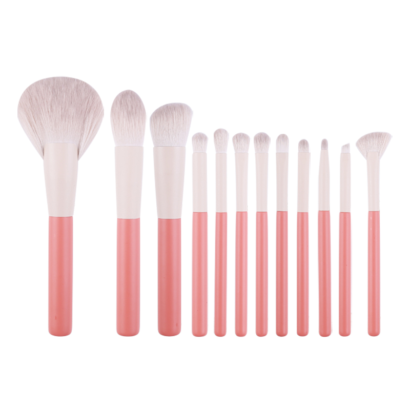 Factory Wholesale 12PCS Skin-Friendly Luxury Wooden Makeup Brush Set Beauty Tool Brush