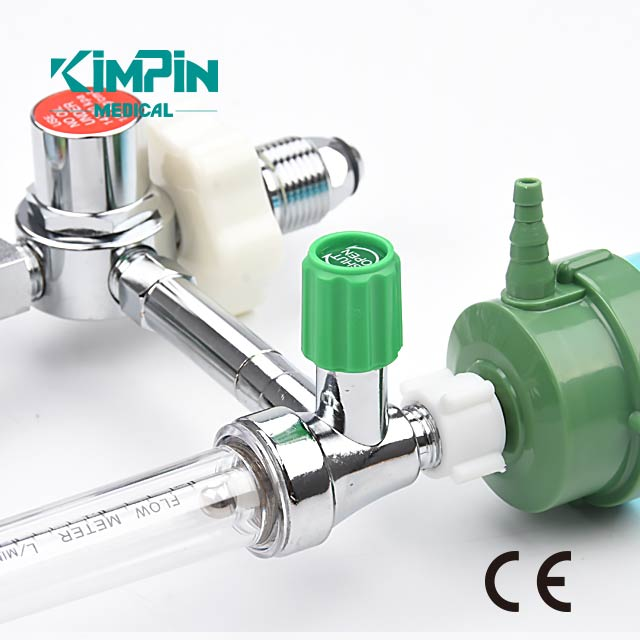 Piston Type Medical Oxygen Regulator with Flowmeter and Humidifier Bottle G58 Botton Entry