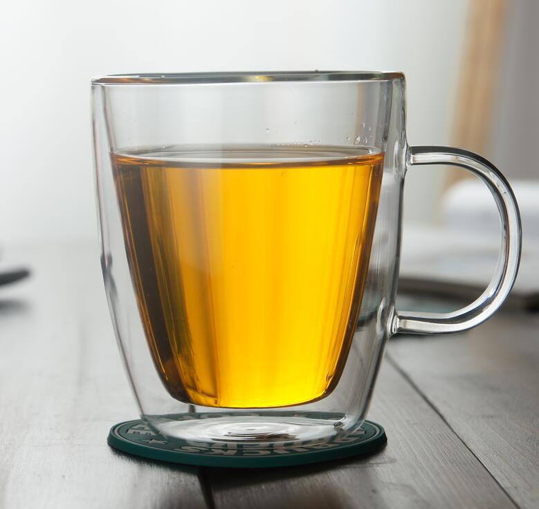 Imported fashion coffee mug with handle glass water mug