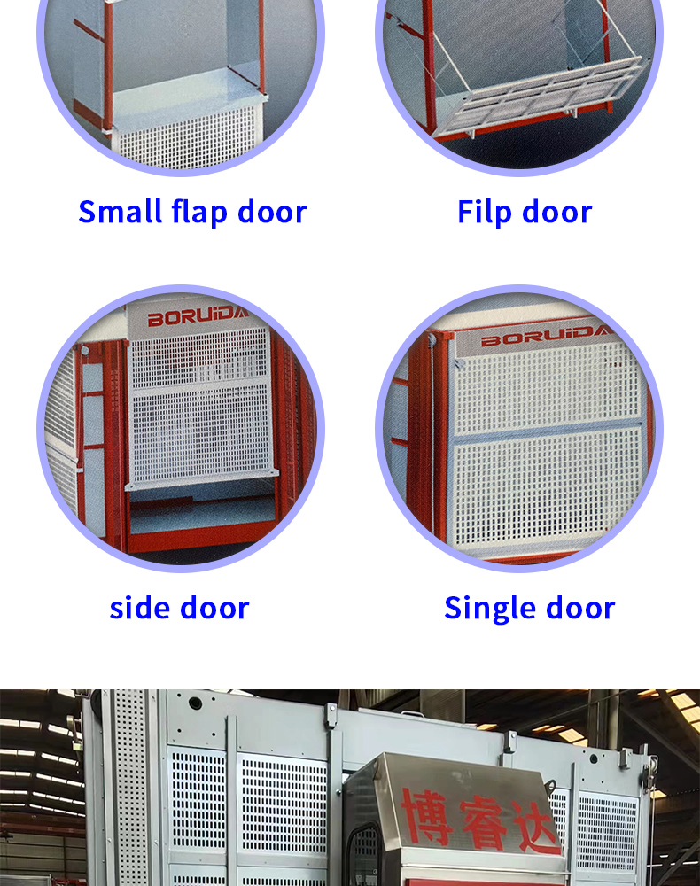 Building construction elevator Building decoration materials double drive construction elevator