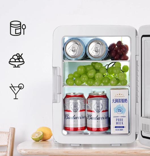 10L Car Mounted Mini Refrigerator Refrigerated Dormitory Small Household Cosmetics Mini Refrigerator Fresh Keeping 12V2