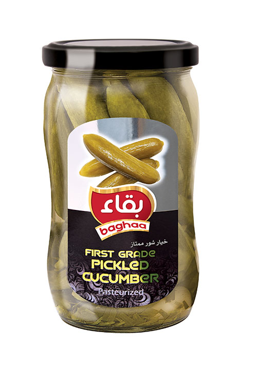 First grade pickled cucumber 580 g Jar