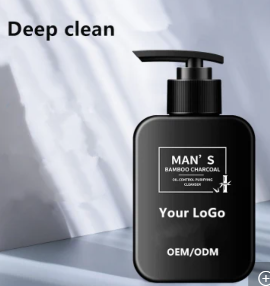 Deep Cleansing Natural Herbal Vegan Ingredients Oil Control Refreshing Facial Cleanser for Mens Care