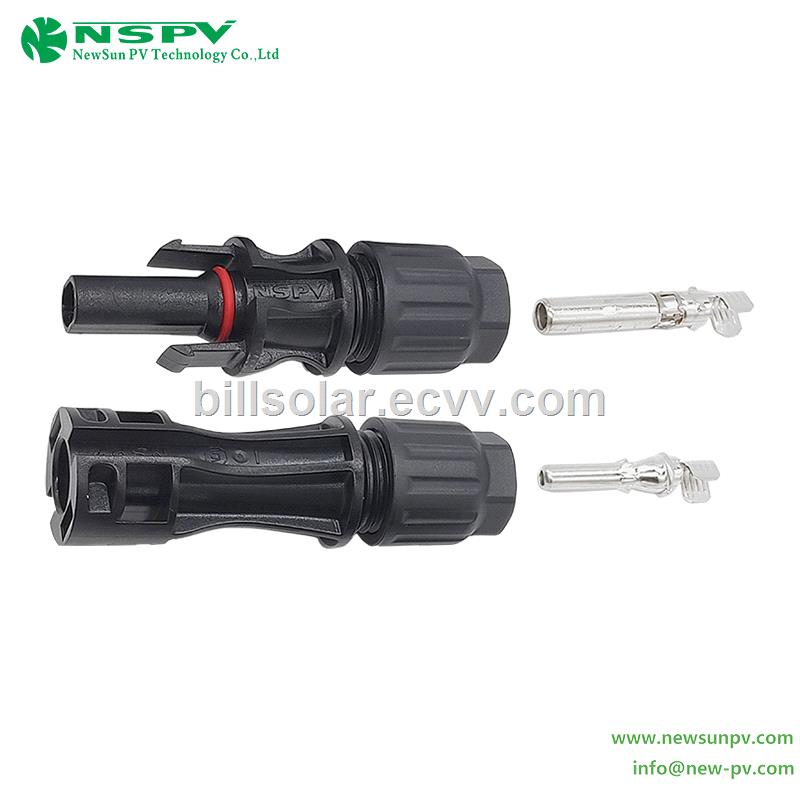 Solar Cable Connectors 1500VDC PV Connectors Match Mc4Evo2 10mm2 Mc4 Plug connector 4mm 6mm Solar Panel Wire Connector
