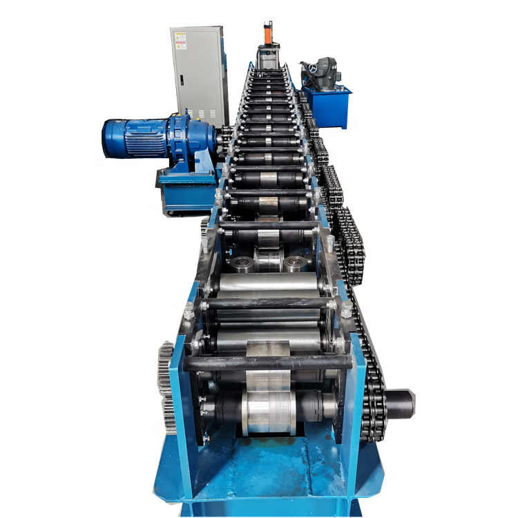 Stable running 153 mm galvanized steel C purlin rolling making machine