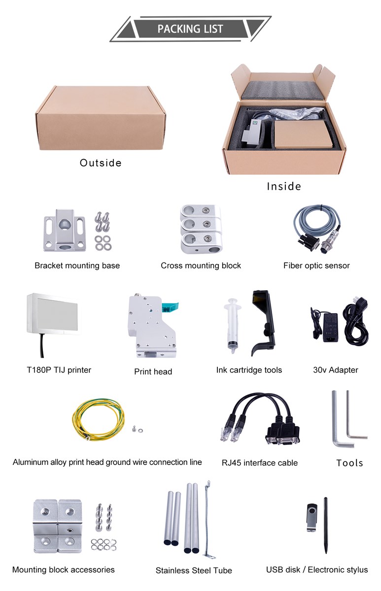 2022 Factory Automatic Online Expiry Date Coding Batch Inkjet Printer Conding Machine Marking Machinery
