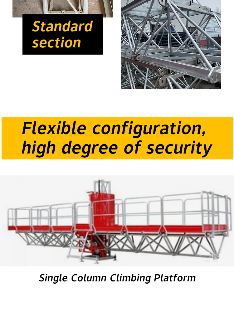 Construction site fixed lifting altitude table guide rail climbing platform MCWP Construction site fixed lifting altitude table guide rail climbing platform MCWP