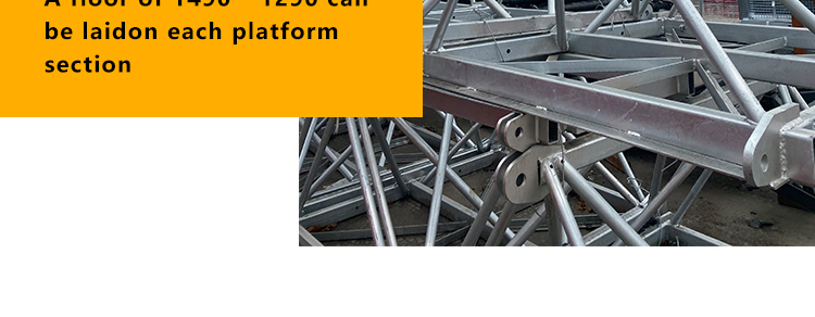 Construction site fixed lifting altitude table guide rail climbing platform MCWP