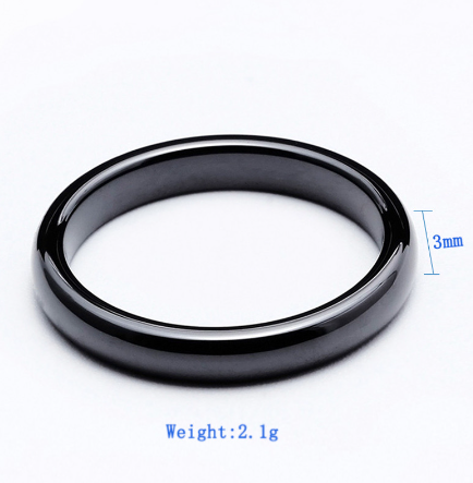 Thin Ceramic Rings for Women Jewelry Minimalist Simple Smooth Shiny Size 6 7 8 9 No Fade