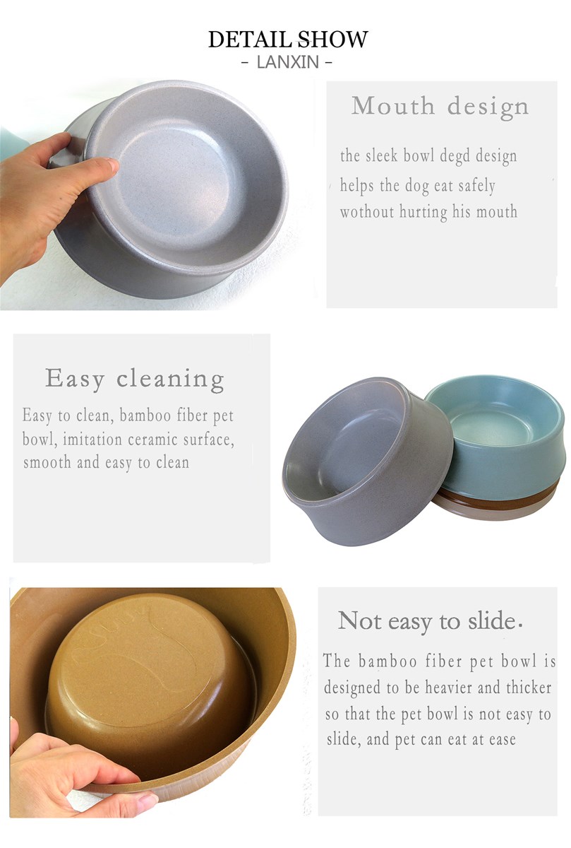 Manufacturer New Design 16oz Biodegradable Melamine Dog Bowl Unbreakable Round Sublimation PET Bowl