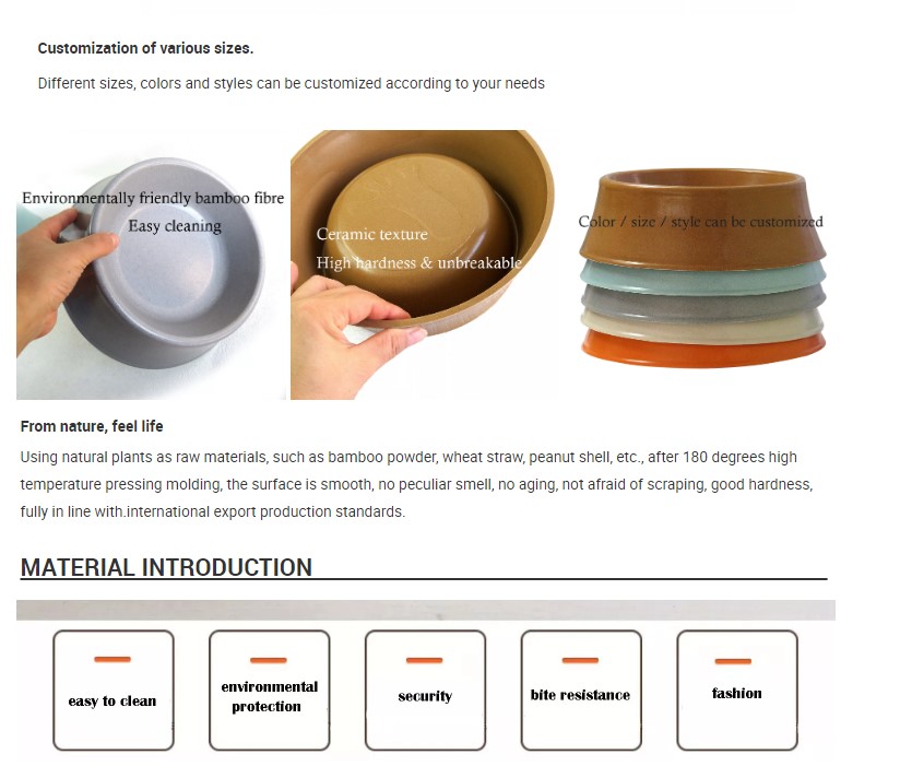 Manufacturer New Design 16oz Biodegradable Melamine Dog Bowl Unbreakable Round Sublimation PET Bowl