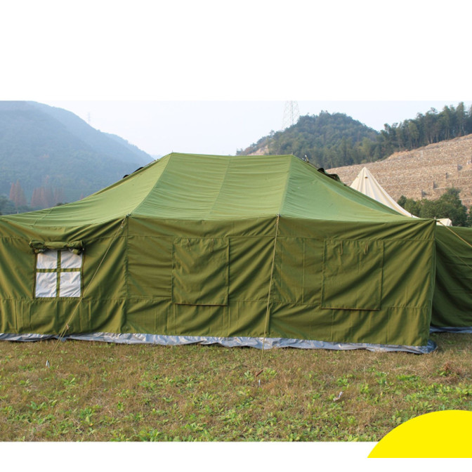 Premiere Disaster Relief Cotton Tent 63563m Vehicle Field Engineering Canvas Military Tent Wholesale Factory