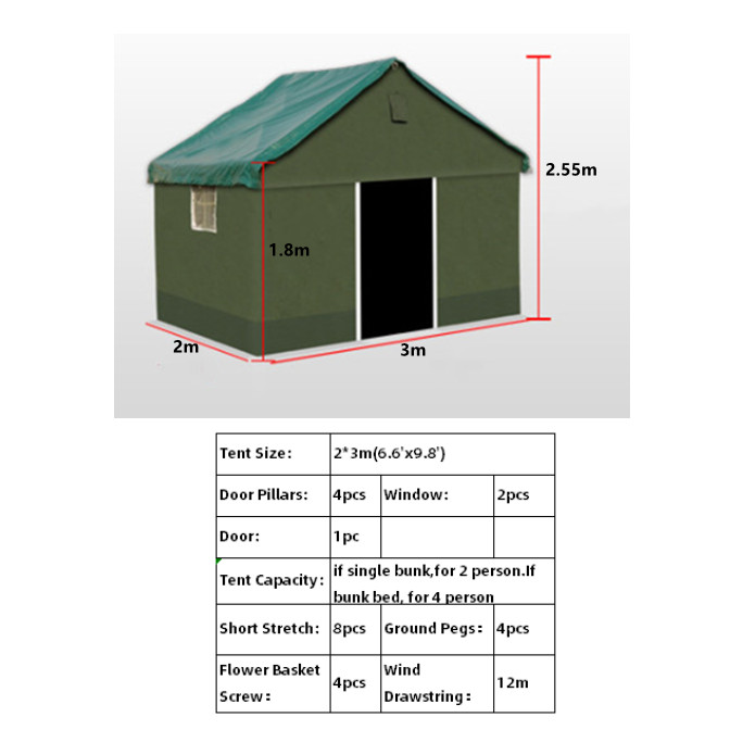 Premiere Series Rainproof Thickening Canvas Cotton Emergency Tent for Survival Disaster Tents Shelter Manufacturers