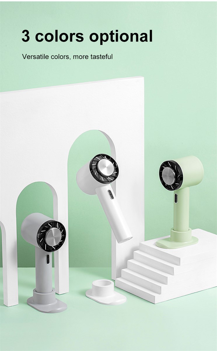 Semiconductor Cooling Fan Newly Cold Compress Small Fan Handheld Large Wind Mobile Phone Bracket Mute Desk USB Charging