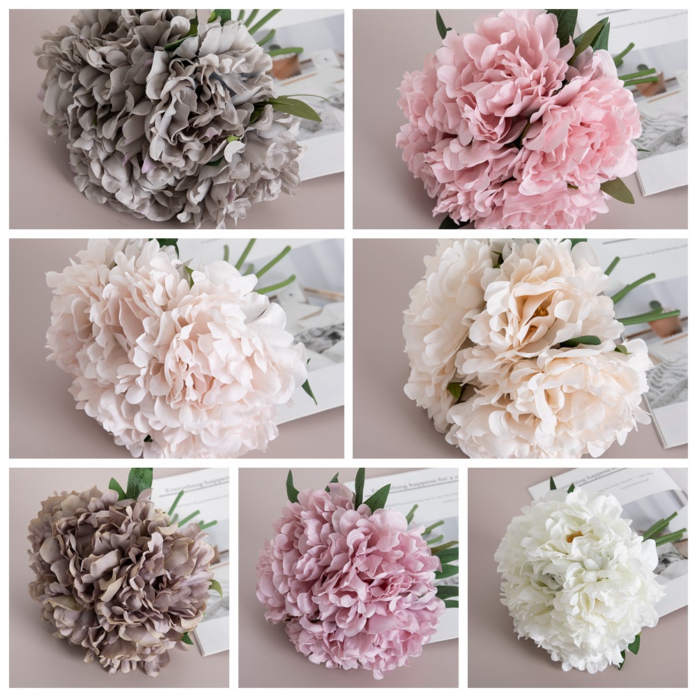 Artificial Peony Flower Bouquet