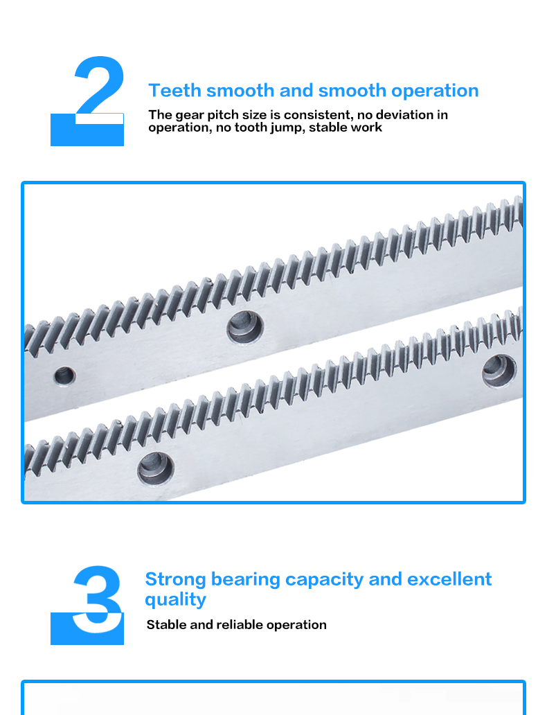 High precision custom gear rack straight rack Small module 60C steel numerical control machine tool