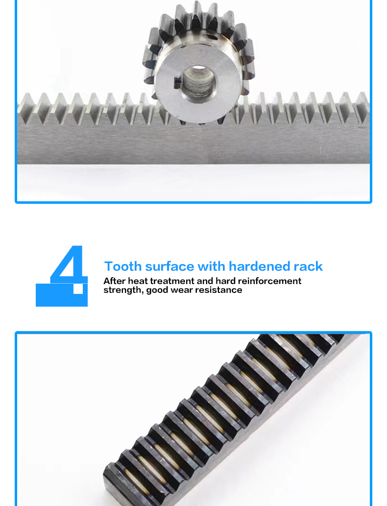 High precision custom gear rack straight rack Small module 60C steel numerical control machine tool