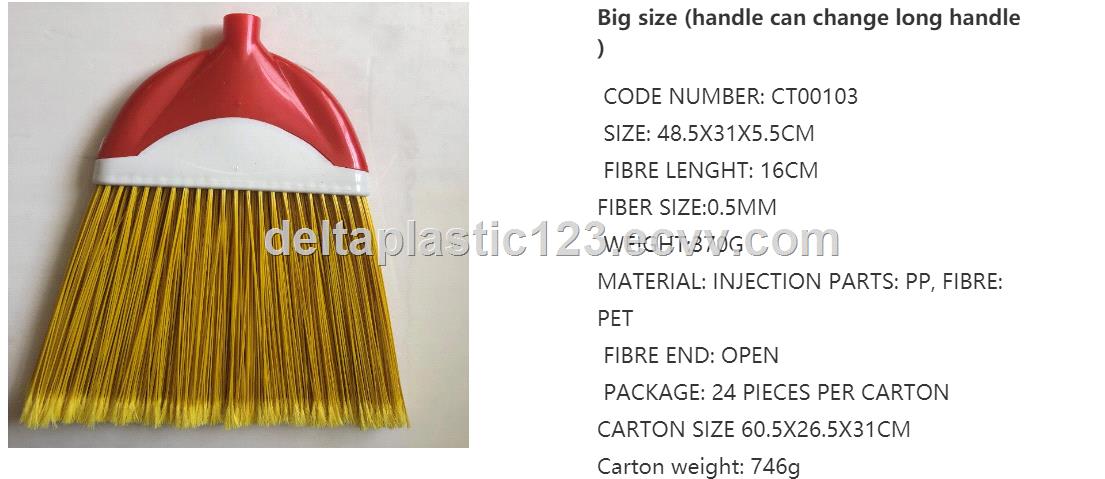 floor clean long bristle long yarn strong brooms European style wood stick broom street road garden lobby garden clean
