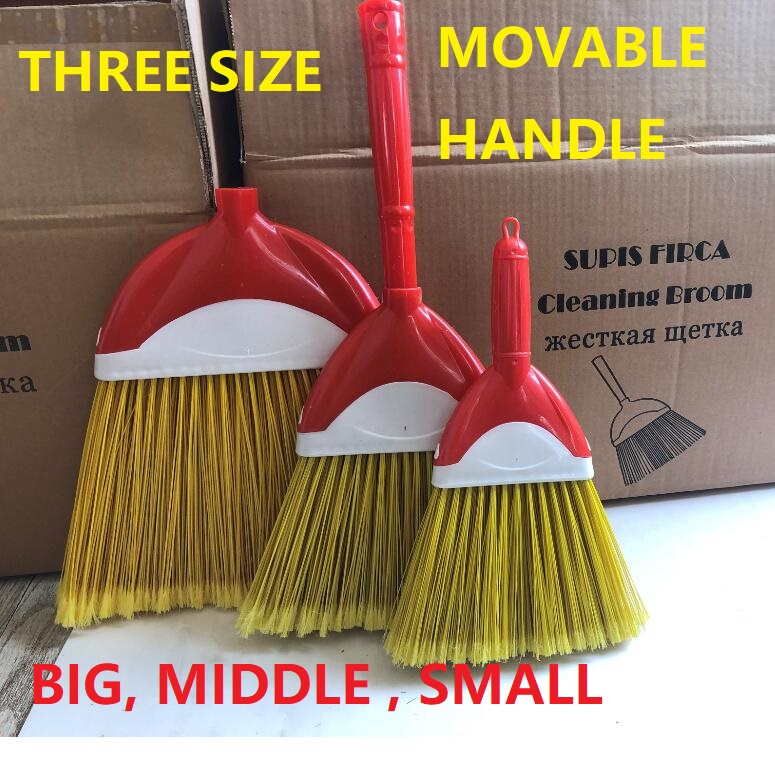 floor clean long bristle long yarn strong brooms European style wood stick broom street road garden lobby garden clean