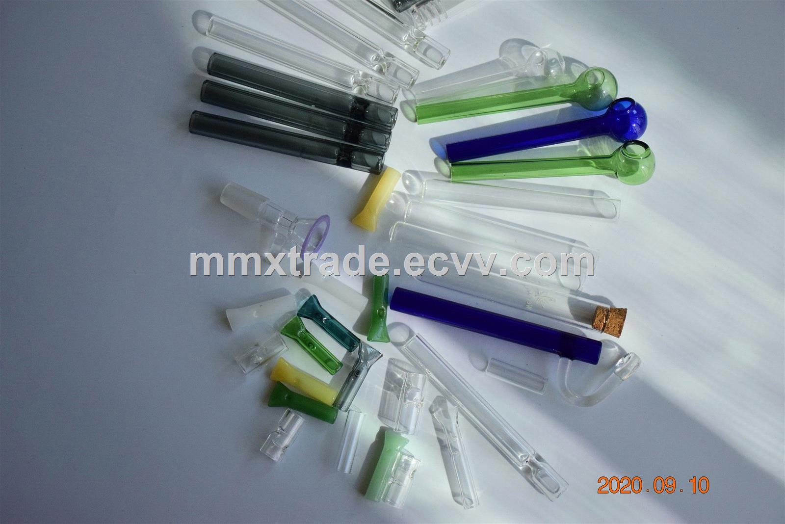 Glass One Hitter tobacco cigarette smoking pipe