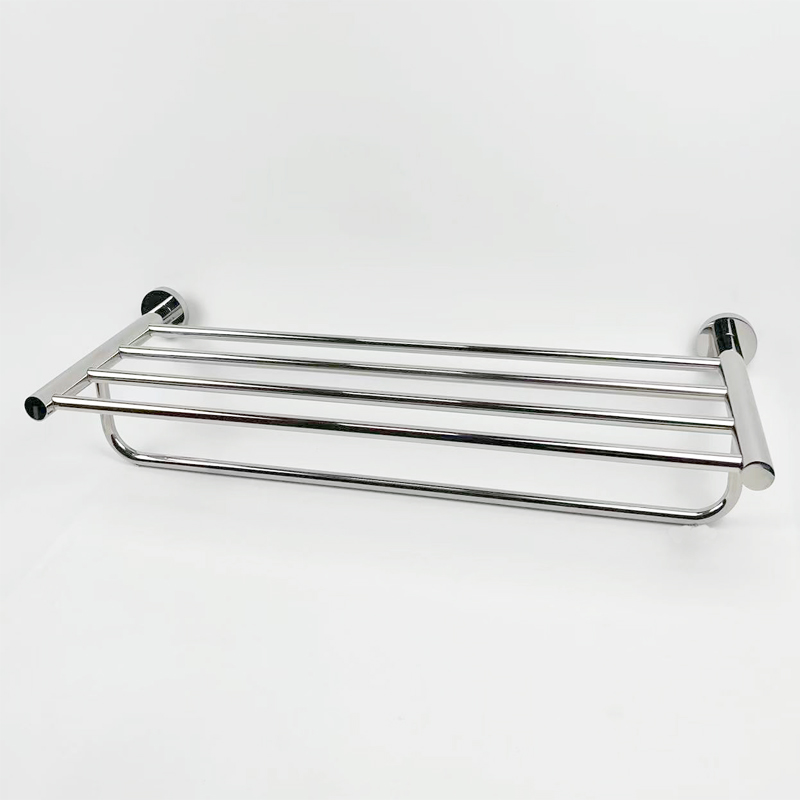 Stainless Steel Towel Rack Wall Mounted Towel Shelf
