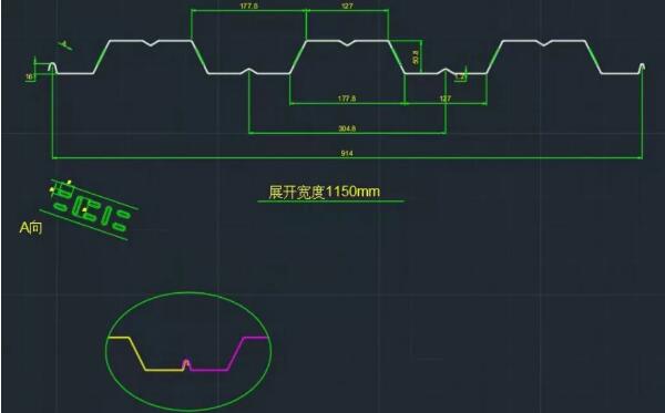 915 Metal Decking Roll Forming Machine