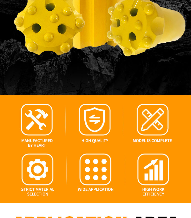 TStyle Button Bit Hydraulic Ball Various Models Gear Bit for Tunnel Mining Manufacturer Processing Customized