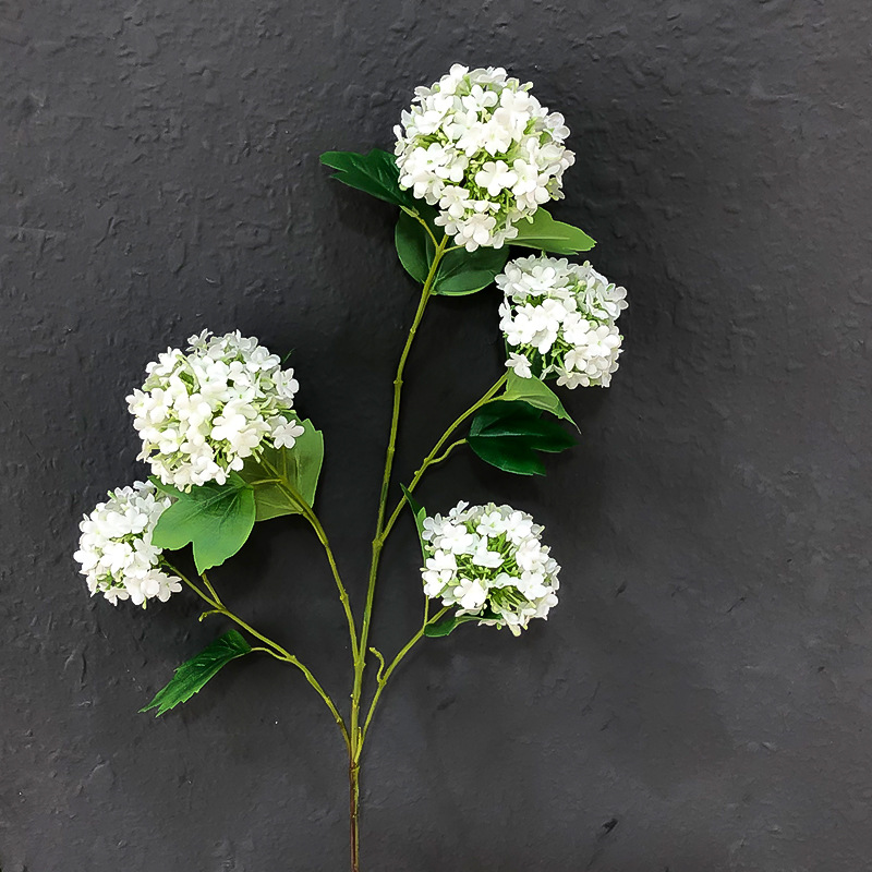 Wholesale Artificial Flower Snowball Hydrangea Spray