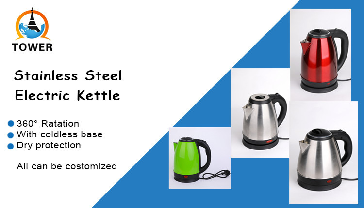 Hot Sale Good quality plastic of stainless steel electric kettle