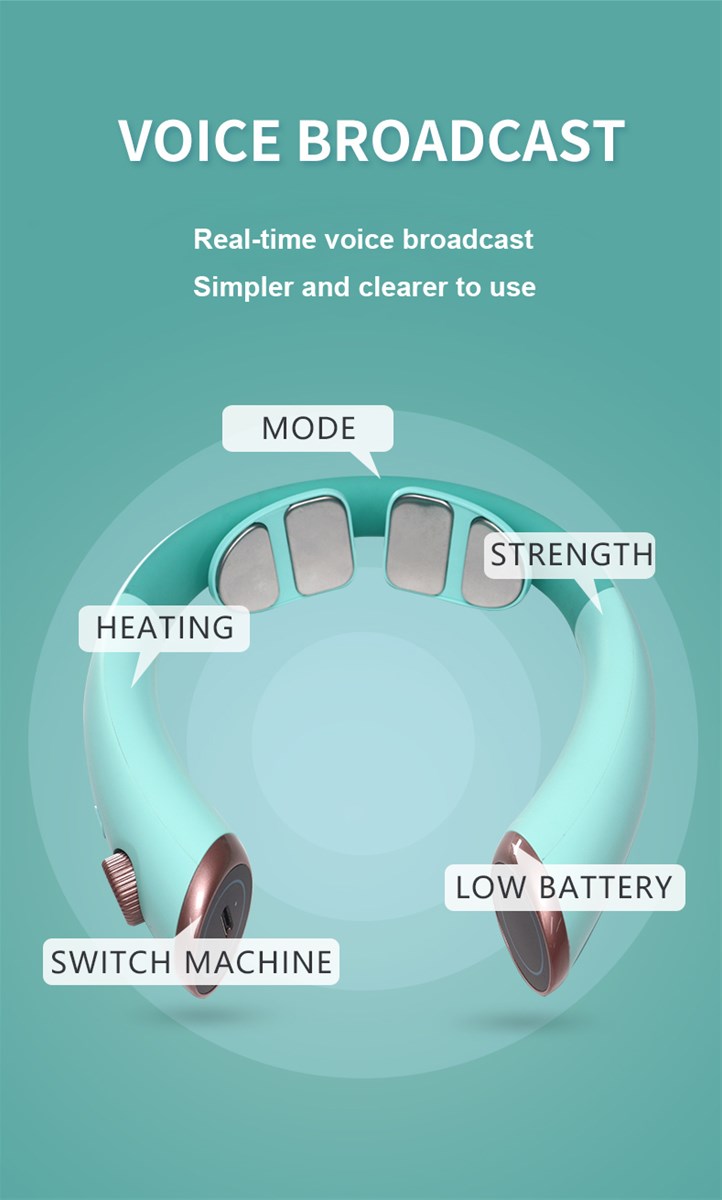 Electric Mini USB Rechargeable Vibrate Neck Therapy Massager